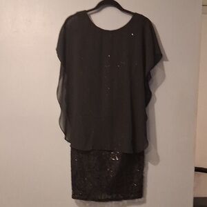 Midnight Velvet Black Elegant Dress